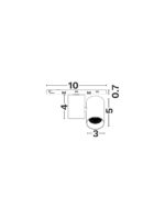 Iluminat Minimal 5W 3000K, Alb si Aluminiu Nova Luce