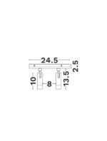 Iluminat Planet 10W 2700 K, Negru si Aluminiu Nova Luce