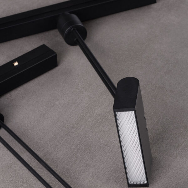 Iluminat Planet 5W 3000K, Negru si Aluminiu Nova Luce