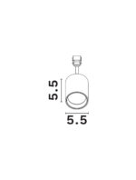 Iluminat Planet 9W 3000K, Negru si Aluminiu Nova Luce