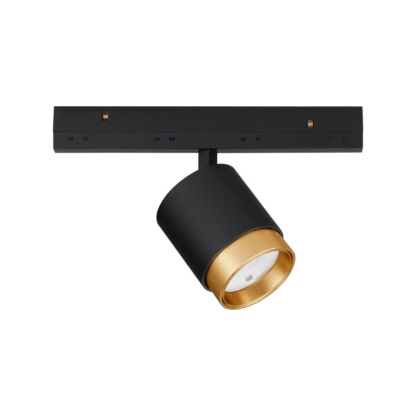 Iluminat Ultra Slim 10W 3000K, Negru, Auriu alama si Aluminiu Nova Luce