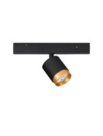 Iluminat Ultra Slim 5W 3000K, Negru, Auriu alama si Aluminiu Nova Luce