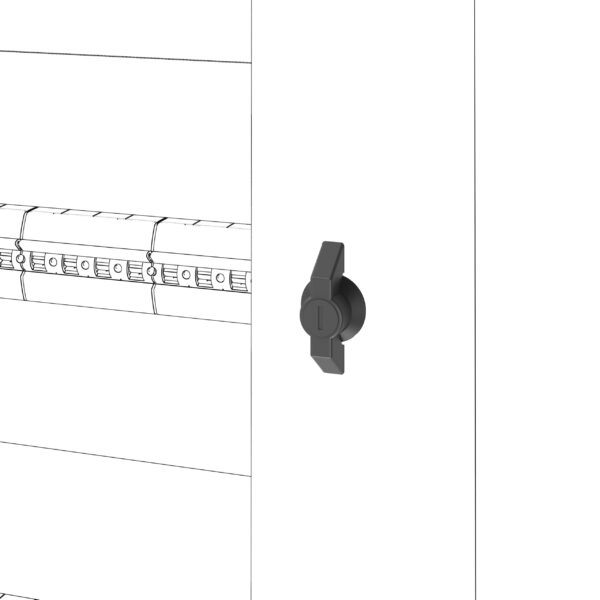 Incuietoare de Schimb - Tablou de Distributie cu Montare pe Perete - QDX 630 H - Pentru Usi Transparente si Mate