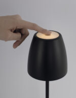 Lampa portabila Colt 2W 3000K, Negru si Aluminiu Nova Luce