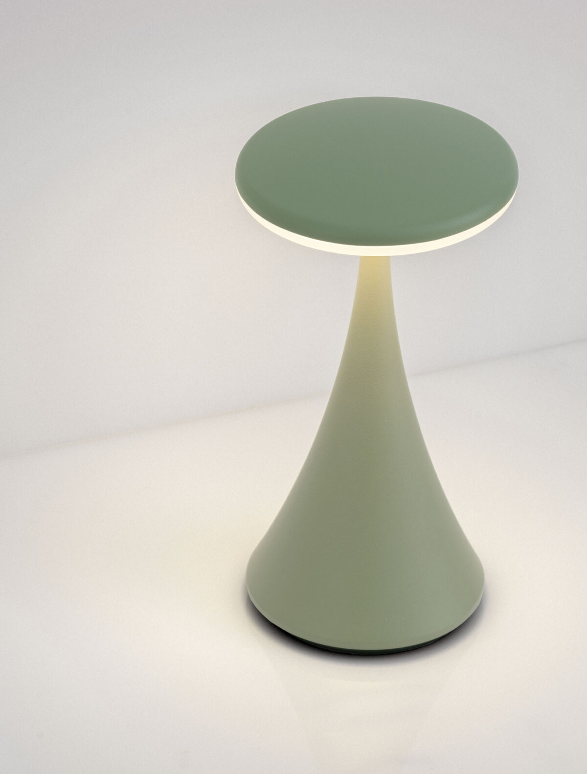 Lampa portabila Elbo 2W 3000K, Verde salvie si Aluminiu Nova Luce