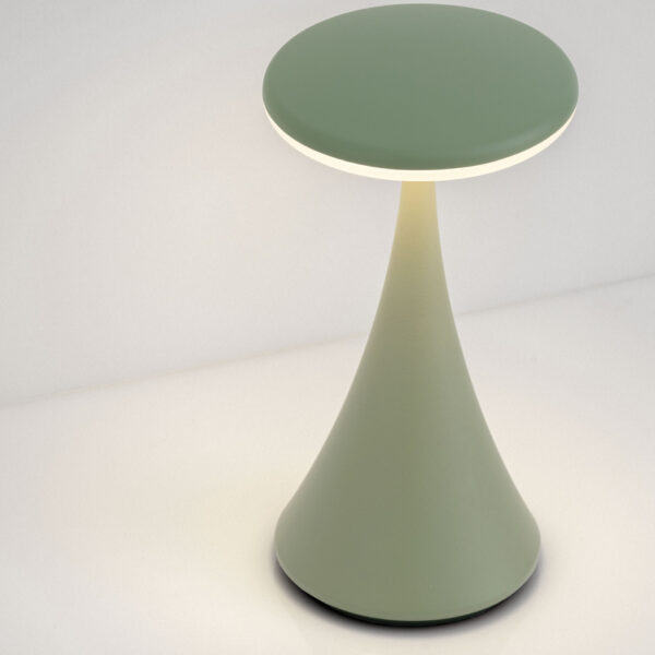 Lampa portabila Elbo 2W 3000K, Verde salvie si Aluminiu Nova Luce