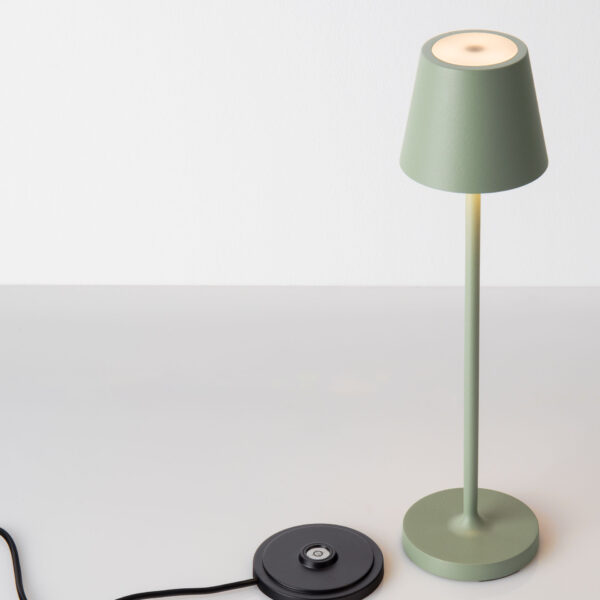 Lampa portabila Petit 2W 3000K, Verde si Aluminiu Nova Luce