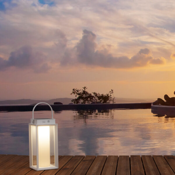 Lampa portabila Verhal 2W 3000K, Alb si Aluminiu Nova Luce