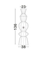 Lampadar Breena 12W, Maro si Otel, Furtun luminos Nova Luce