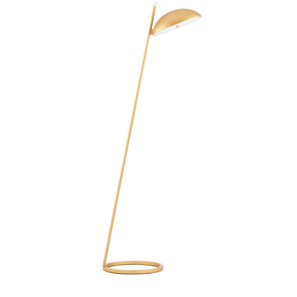 Lampadar Flute 30W 3000K, Auriu si Aluminiu Nova Luce