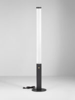Lampadar Glaze 32W 3000K, Negru si Otel, Aluminiu, Acrilic Nova Luce