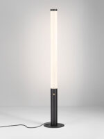 Lampadar Glaze 32W 3000K, Negru si Otel, Aluminiu, Acrilic Nova Luce