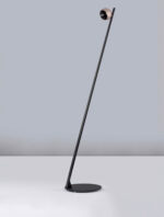 Lampadar Lusa 6W 3000K, Negru, Auriu, Chihlimbariu si Aluminiu Nova Luce