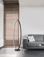 Lampadar Nager 35W 3000K, Negru si Aluminiu, Acrilic Nova Luce