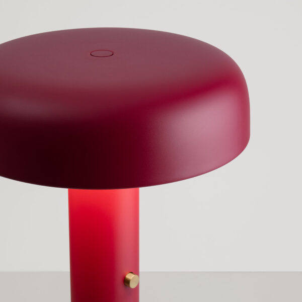 Lampadar Noelia 28W 2700 K, Bordo si Otel, Aluminiu, Acrilic Nova Luce