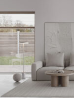 Lampadar Ophelia 27W 3000K, Alb si Metal, Acrilic Nova Luce
