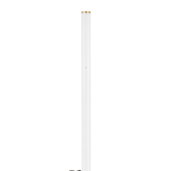 Lampadar Orin_S 46W 3000K, Alb si Otel, Aluminiu, Acrilic Nova Luce