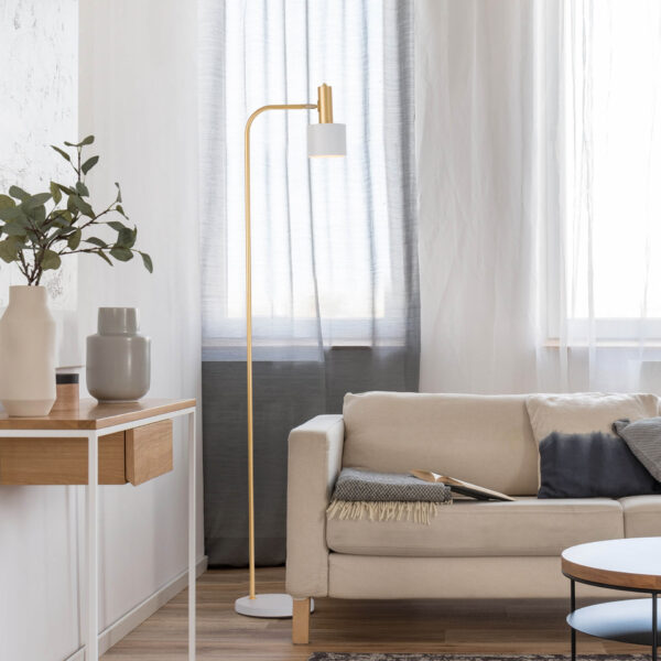 Lampadar Paz 12W, Verde, Auriu si Metal Nova Luce