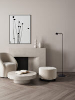 Lampadar Sfera 6W 3000K, Negru si Otel, Aluminiu Nova Luce