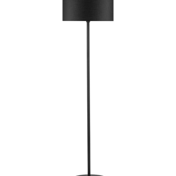 Lampadar Sibnia 12W, Negru si Metal, Textil Nova Luce