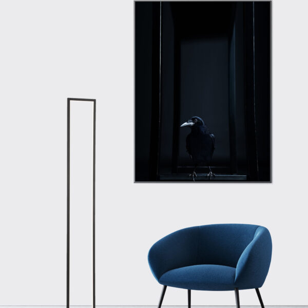 Lampadar Wenna 38W 3000K, Negru si Aluminiu, Acrilic Nova Luce