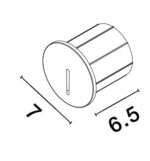 Lumina de treapta Aizen 3W 3000K, Alb si Aluminiu Nova Luce