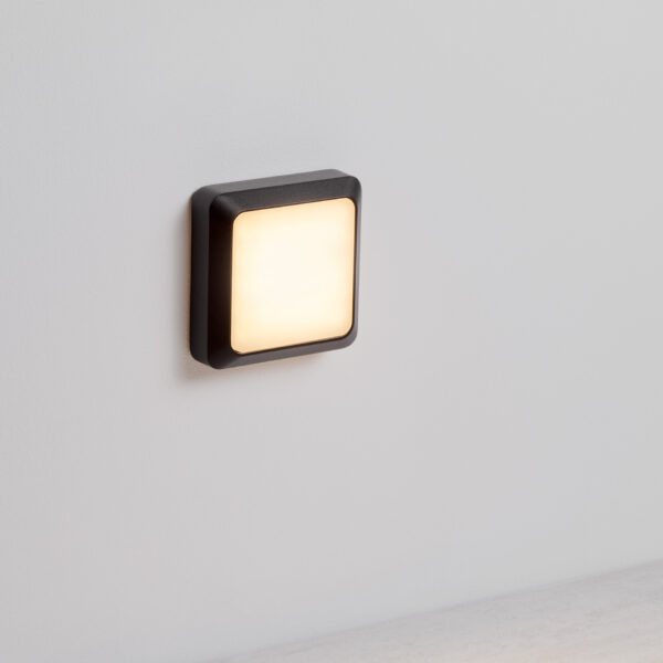 Lumina de treapta Appia 5W 3000K, Negru si Aluminiu Nova Luce