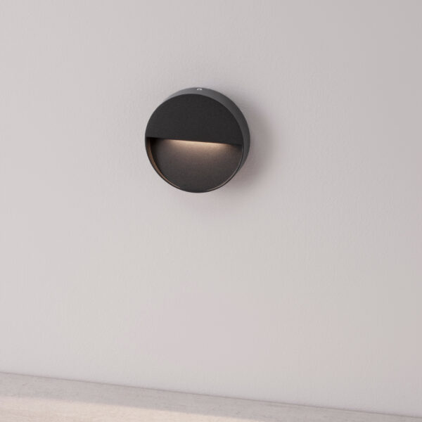 Lumina de treapta Arne 2W 3000K, Negru si Aluminiu Nova Luce