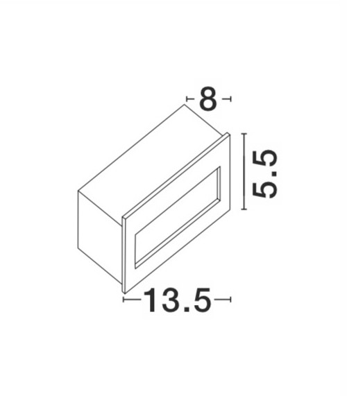 Lumina de treapta Krypton 3W 3000K, Alb si Aluminiu Nova Luce