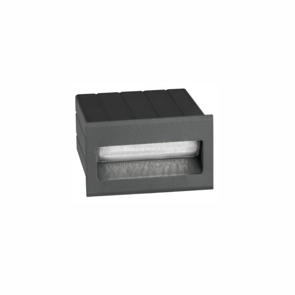 Lumina de treapta Krypton 3W 3000K, Gri inchis si Aluminiu Nova Luce