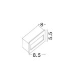 Lumina de treapta Krypton 3W 3000K, Gri inchis si Aluminiu Nova Luce