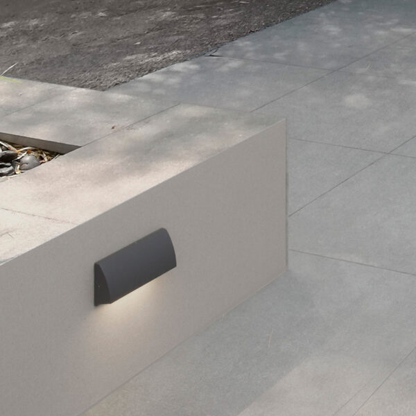 Lumina de treapta Liv 4W 3000K, Gri inchis si Aluminiu Nova Luce