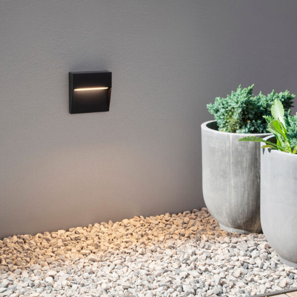 Lumina de treapta Nectar 3W 3000K, Negru si Aluminiu Nova Luce