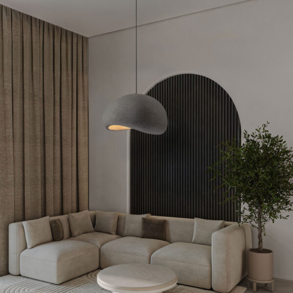 Lustra Aere 12W, Gri si Rasina Nova Luce