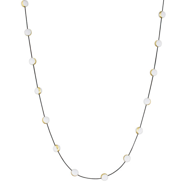 Lustra Alcinoe 46W 3000K, Negru, Auriu si Aluminiu, Acrilic Nova Luce