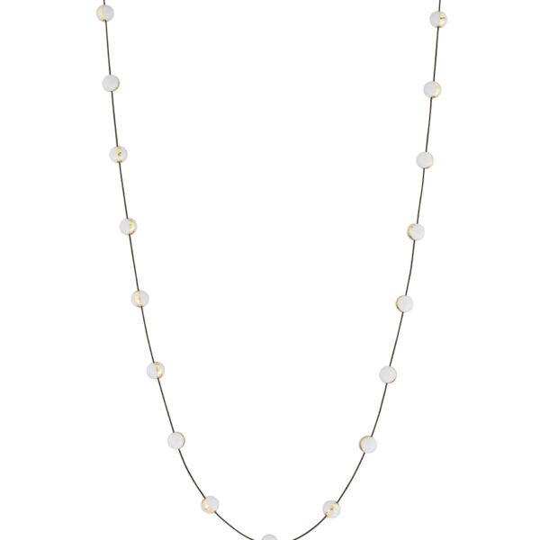 Lustra Alcinoe 54W 3000K, Negru, Auriu si Aluminiu, Acrilic Nova Luce