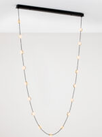 Lustra Alcinoe 54W 3000K, Negru, Auriu si Aluminiu, Acrilic Nova Luce