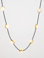 Lustra Alcinoe 54W 3000K, Negru, Auriu si Aluminiu, Acrilic Nova Luce