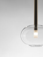 Lustra Amelia 5W, Auriu si Sticla, Metal Nova Luce