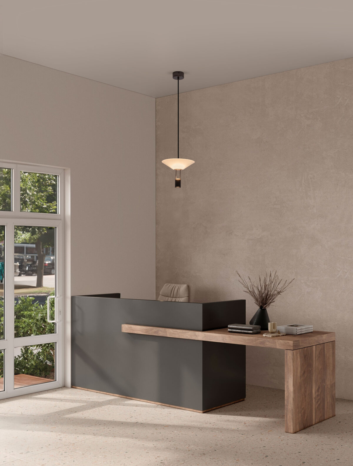 Lustra Anafi 8W 3000K, Negru si Otel, Aluminiu, Acrilic Nova Luce