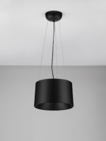 Lustra Atil 24W 3000K, Negru si Aluminiu, Acrilic Nova Luce