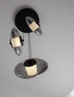 Lustra Ballet 24W 3000K, Negru si Sticla, Metal Nova Luce