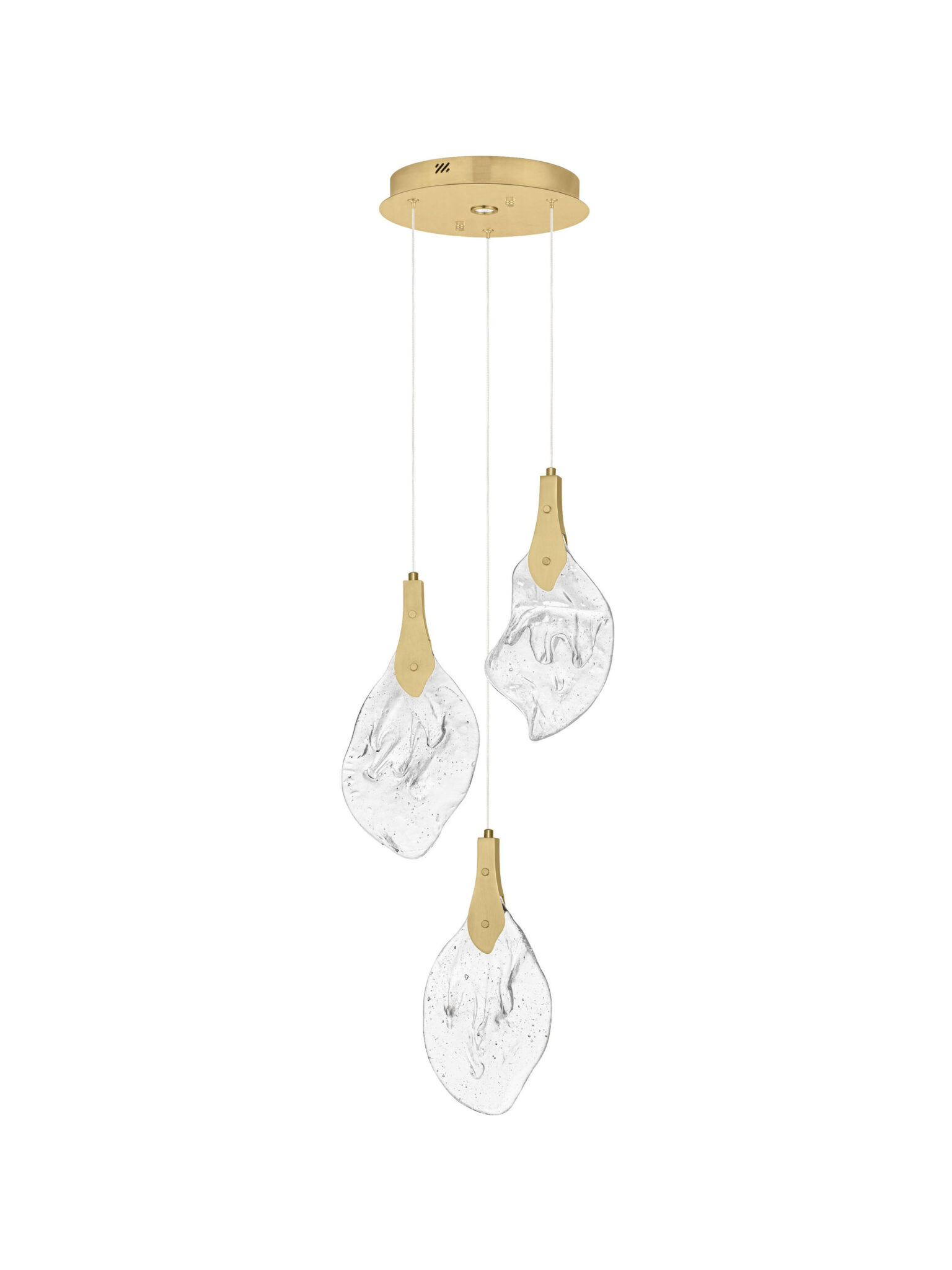 Lustra Bellina 10W 3000K, Auriu si Otel, Sticla Nova Luce