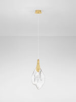 Lustra Bellina 3W 3000K, Auriu si Otel, Sticla Nova Luce