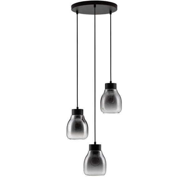 Lustra Blacu 36W, Gri si Sticla, Metal Nova Luce