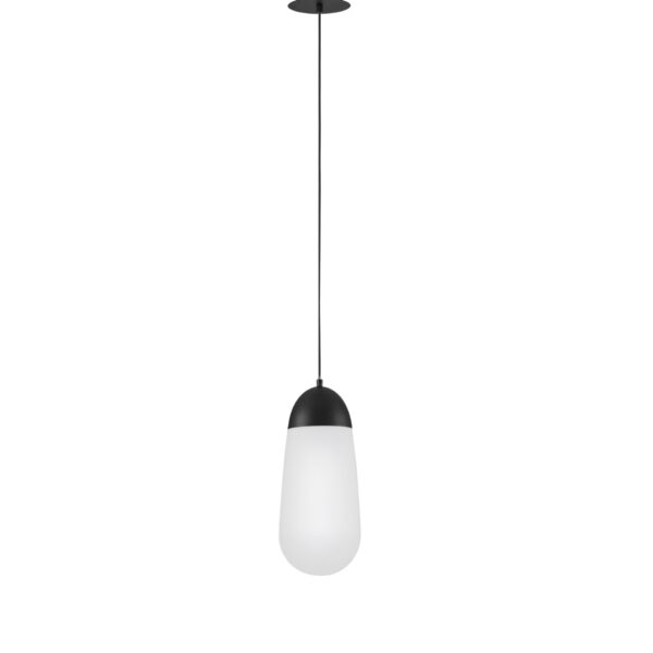 Lustra Blaky 5W, Negru, Alb si Sticla, Metal Nova Luce