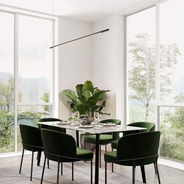 Lustra Brillia 20W 3000 | 2700 | 4000K, Negru si Aluminiu Nova Luce