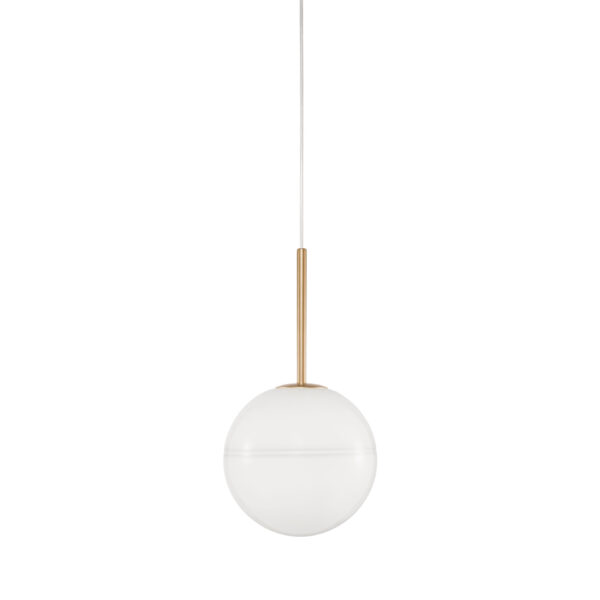 Lustra Cantona 12W, Alb, Auriu si Otel, Sticla Nova Luce