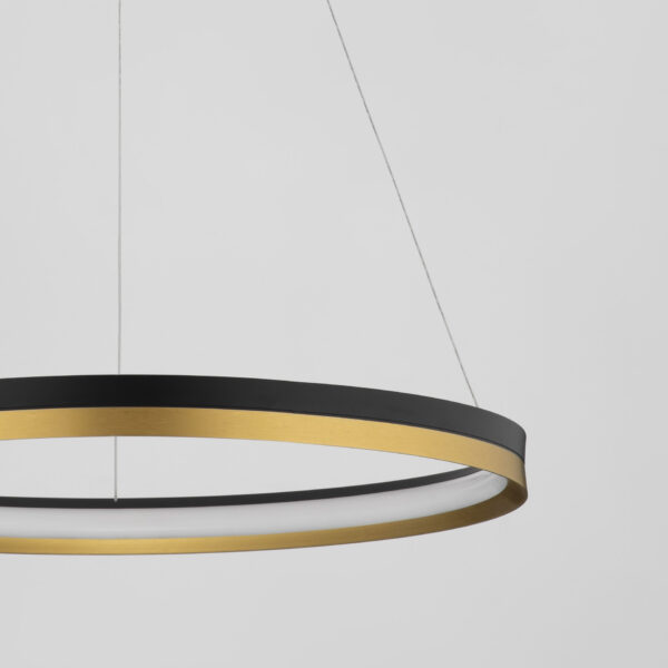 Lustra Cantria 33W 3000K, Negru, Auriu si Metal, Acrilic Nova Luce
