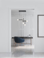 Lustra Cayo 20W 3000K, Negru si Sticla, Acrilic Nova Luce